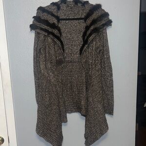 Zara Sweater with Faux Fur Trim